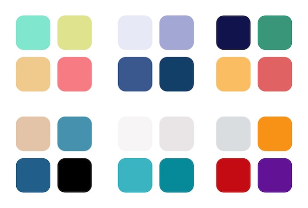 Palette de couleurs abstraite Des échantillons de couleurs