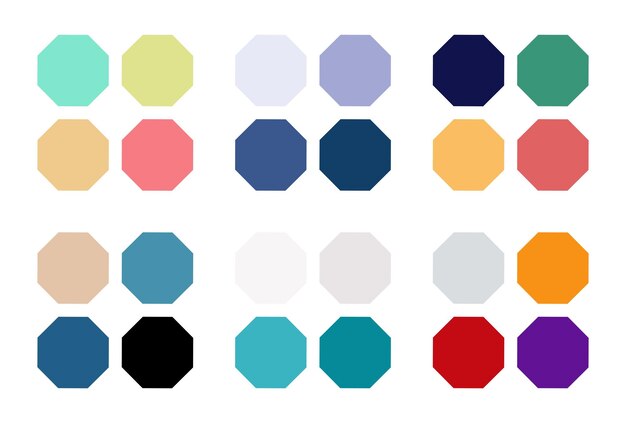 Palette de couleurs abstraite Des échantillons de couleurs