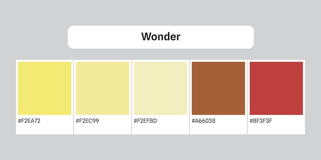 Vecteur la palette de couleurs de l'affiche du film wonder 142005