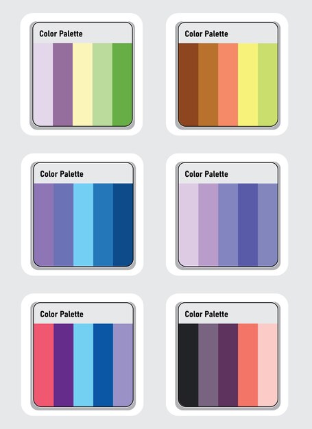 Vecteur palette de couleurs de l'art vectoriel