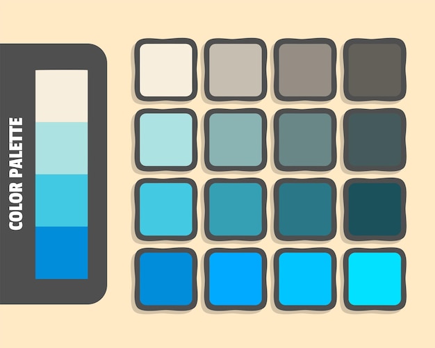 La palette de couleurs beige poudre bleu moyen turquoise dodger bleu couleur correspondant aux couleurs rgb harmonieuses