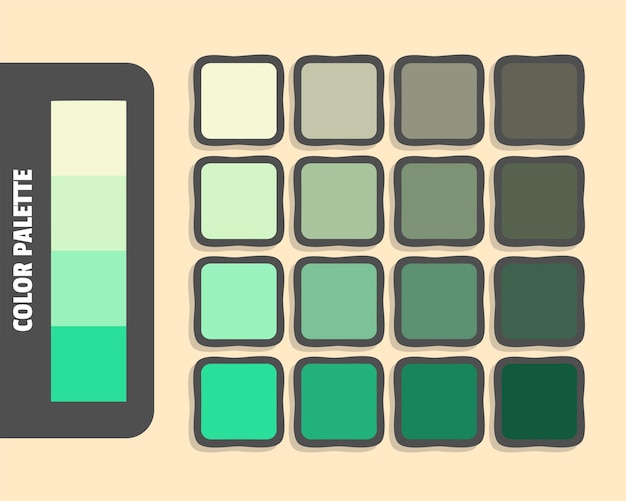 La palette de couleurs est dorée jaune gainsboro aquamarine moyen printemps vert couleur correspondant à rgb