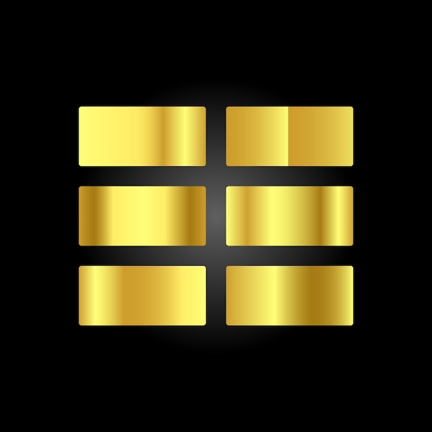 Palette de couleurs en gradient avec des éléments vectoriels