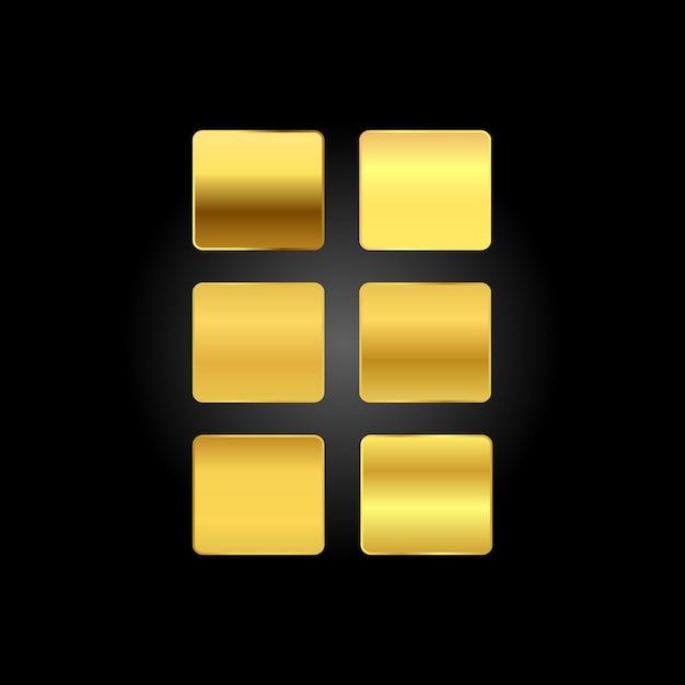 Palette de couleurs en gradient avec des éléments vectoriels