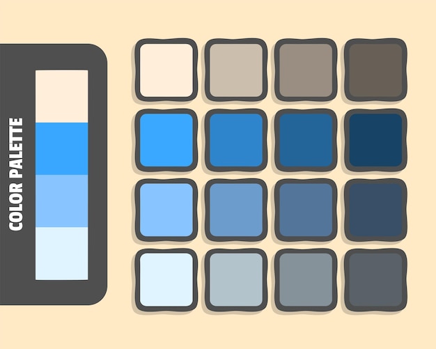 La palette de couleurs de Papayawhip Dodger bleu clair bleu clair cyan couleur correspondant aux couleurs harmonieuses RGB