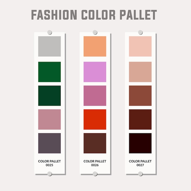 Palette de couleurs tendance