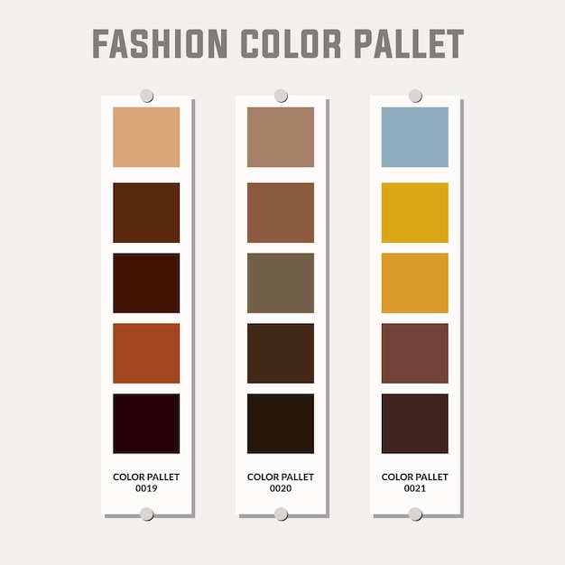 Palette de couleurs tendance