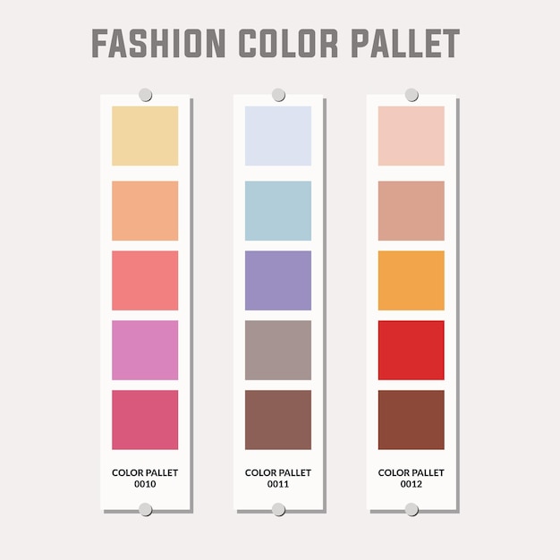 Vecteur palette de couleurs tendance