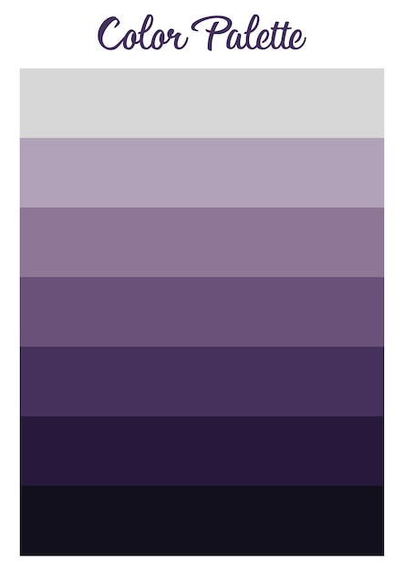 Vecteur palette de couleurs violettes