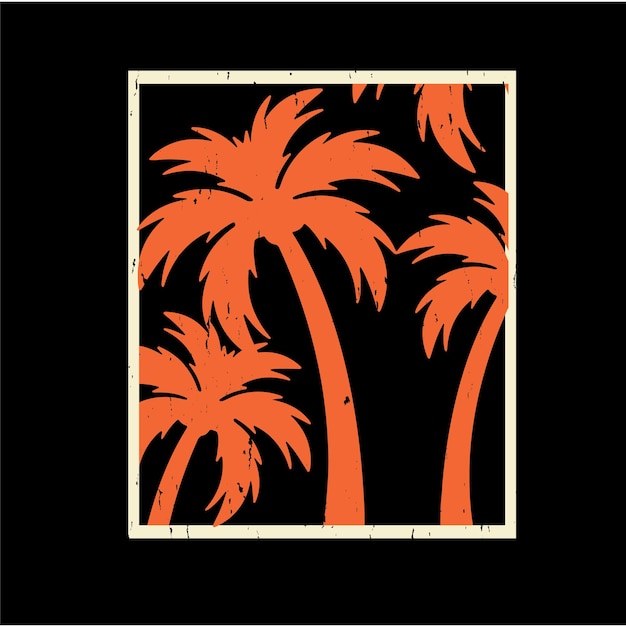 les palmiers sont représentés dans un carré avec le mot palmier en bas