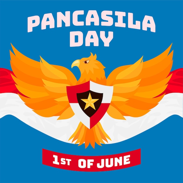 Pancasila Day Dans Le Pays De L'indonésie