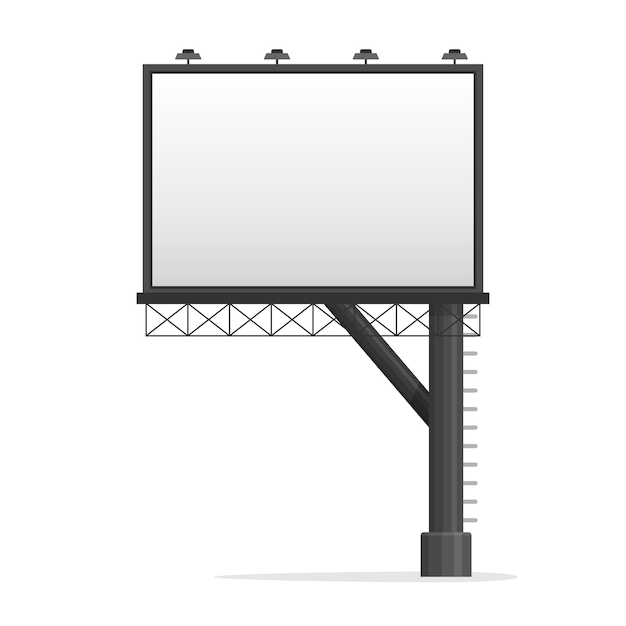 Panneau d'affichage vierge ville bannière vierge extérieure grand format pour les médias publicitaires publicité extérieure