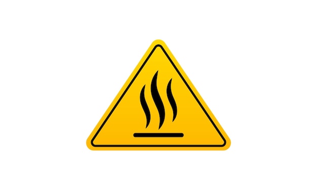Panneau d'avertissement de surface chaude, contenu du panneau d'avertissement chaud