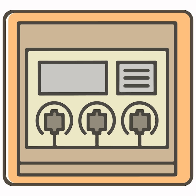 Panneau De Gestion Représentant Une Illustration Vectorielle D'icône D'interface Réseau