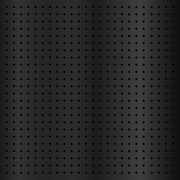 Panneau perforé métallique noir matériau de fond de texture perforée avec trous ronds