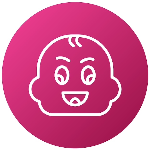 Un panneau rose et violet qui dit le visage d'un homme