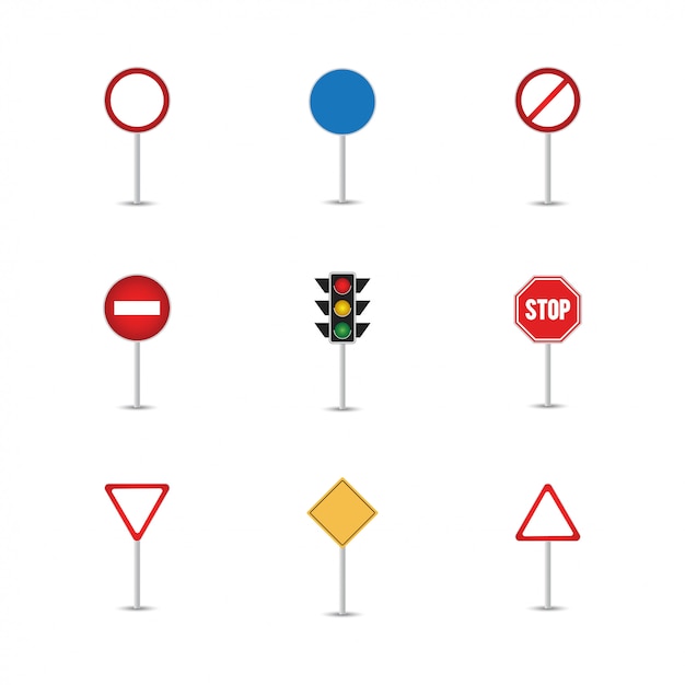 Vecteur panneau de signalisation