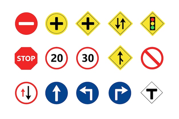 Vecteur panneau de signalisation