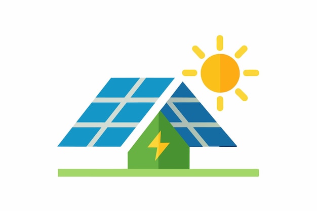 un panneau solaire avec un panel solaire dessus