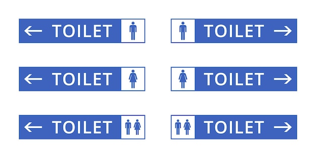 Les panneaux de toilette masculins et féminins vectoriels