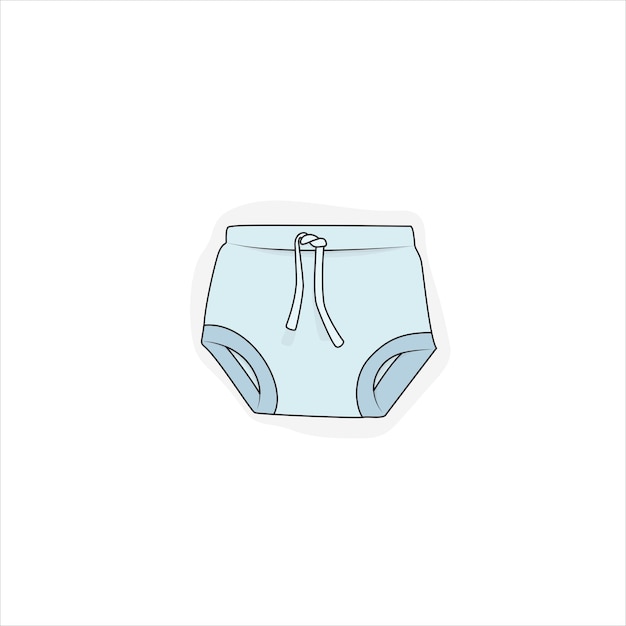 Pantalon bébé avec cordon de serrage en dessin animé de couleur verte pour la conception de modèles publicitaires