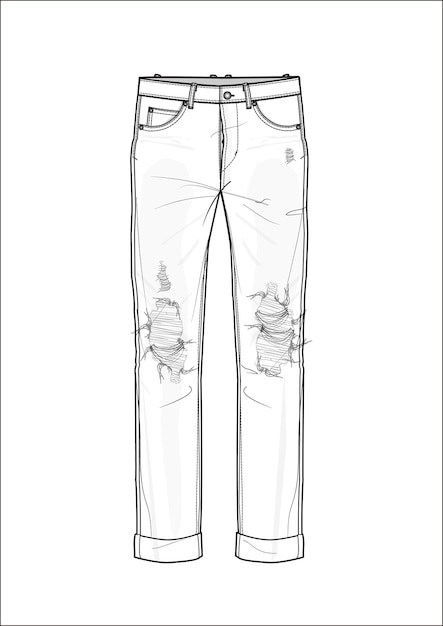 pantalon à cargaison sketch plat