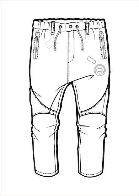 pantalon à cargaison sketch plat