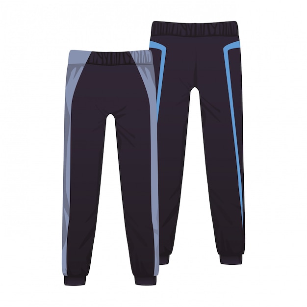 Vecteur pantalon de fitness homme