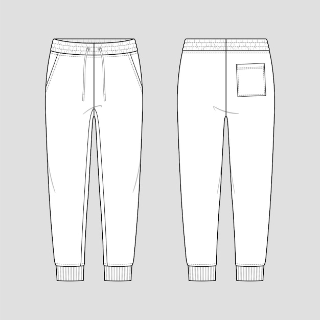 Pantalon de jogging en sweat avec une taille élastique avec cordon de serrage dans un style décontracté.