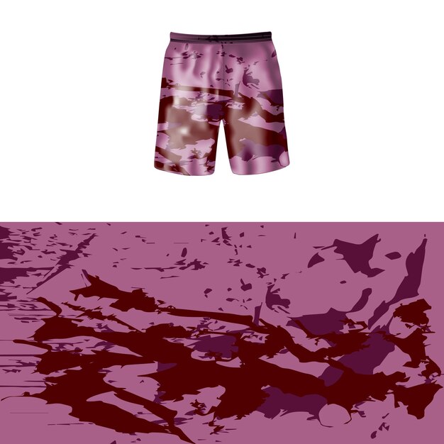 Pantalon Short Avec Abstract Vector