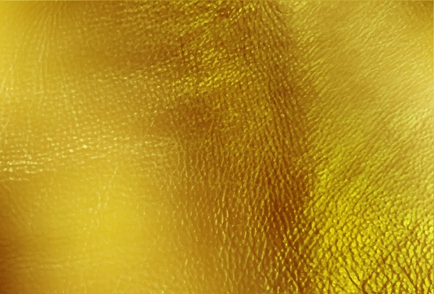Papier d'aluminium de texture or brillant ou fond de vecteur doré en métal