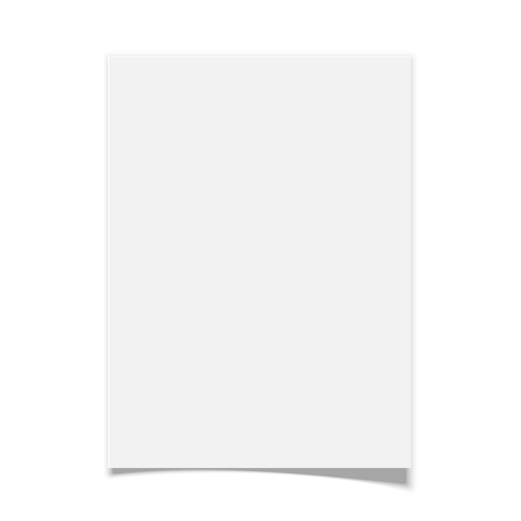 Vecteur papier blanc sur fond blanc. illustration.