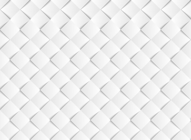 Papier carré vecteur abstrait blanc dégradé coupé de fond.