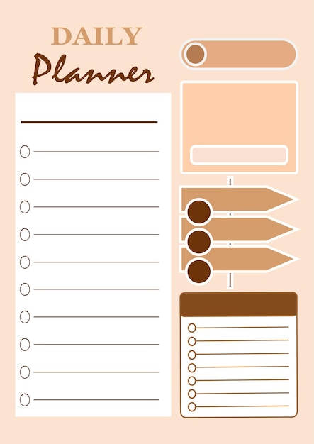 Vecteur un papier coloré avec une liste de choses à faire en été
