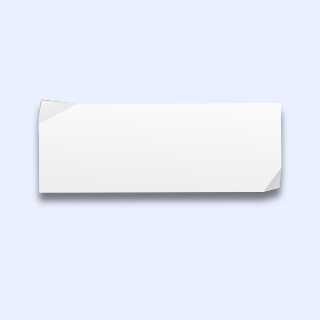Papier déchiré vectoriel sur fond blanc
