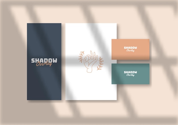 Papier avec effet de superposition d'ombres