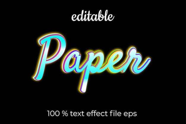 Papier effet texte