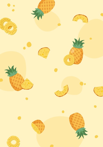 Vecteur papier d'emballage vector_ananas