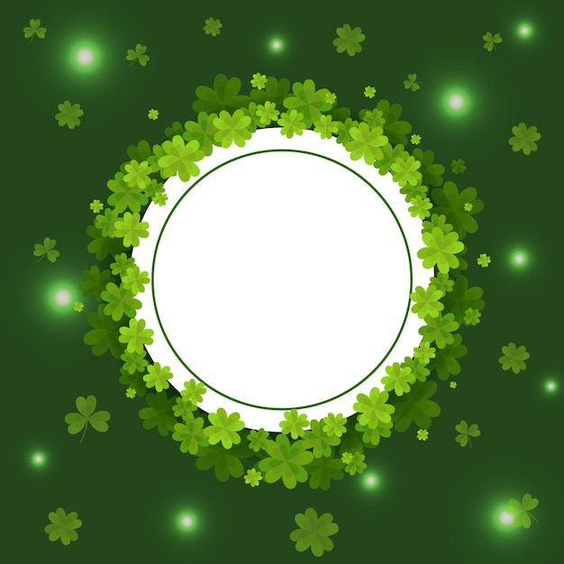 Un Papier Sur Les Feuilles De Shamrock