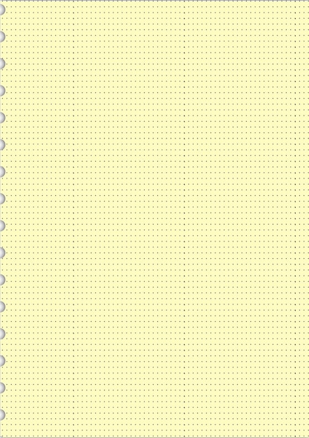 papier jaune pointillé pour le fond et l'impression