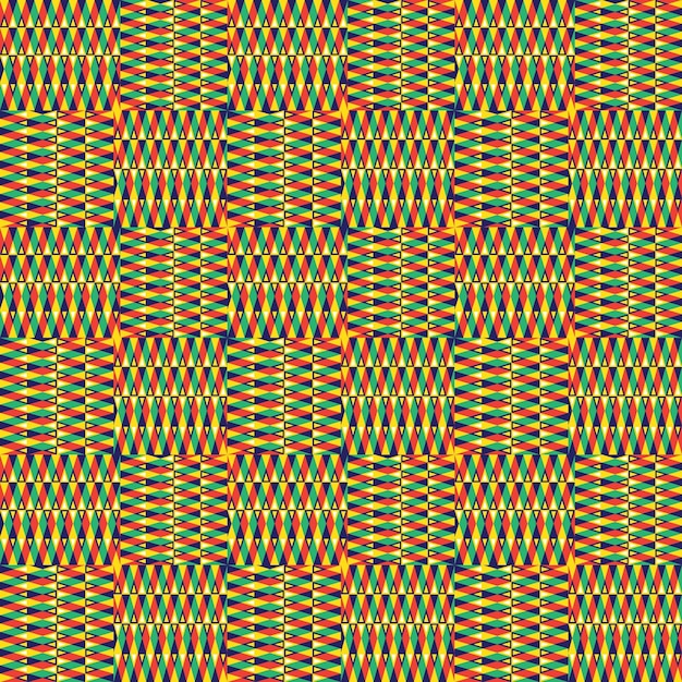 Vecteur papier numérique et motif sans couture kente