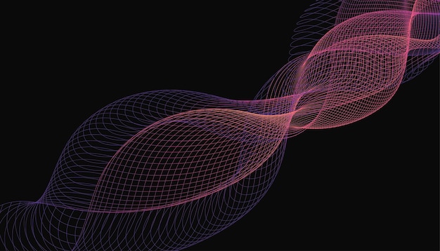 Vecteur le papier peint d'arrière-plan dekstop moderne avec gradient de ligne vectorielle libre