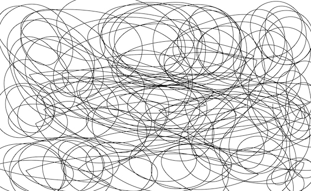 Papier peint monochrome à texture chaotique abstraite dessiné à la main