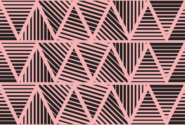 Papier Peint Avec Des Triangles Composés De Rubans En Forme De Motif Vectoriel