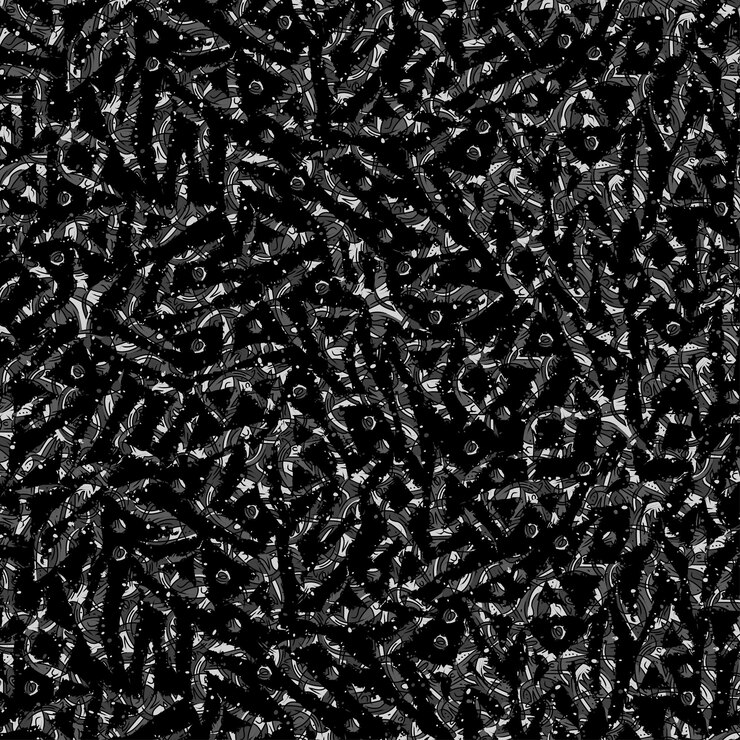 Vecteur papier peint trois runes abstraites grises