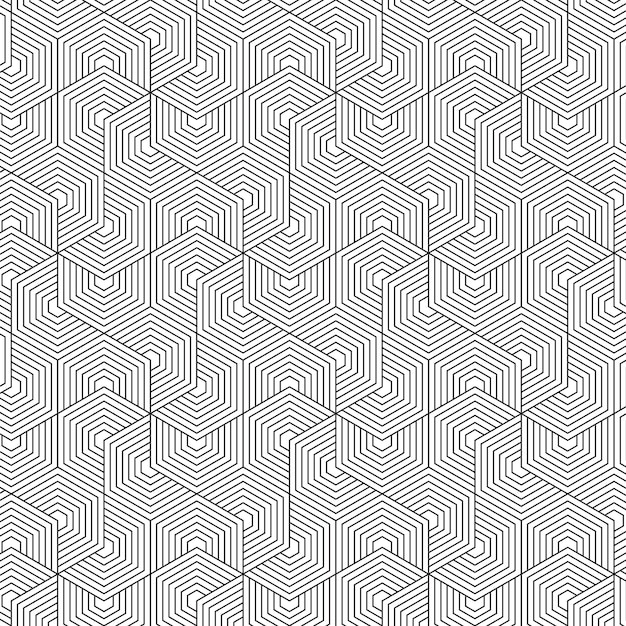 Papier peint vintage moderne avec des motifs géométriques sans couture et un design abstrait