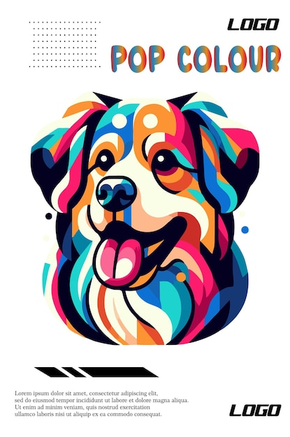 Papier Pour Chiens De Couleur Pop