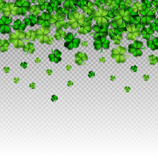 Papier vert coupé Saint Patrick