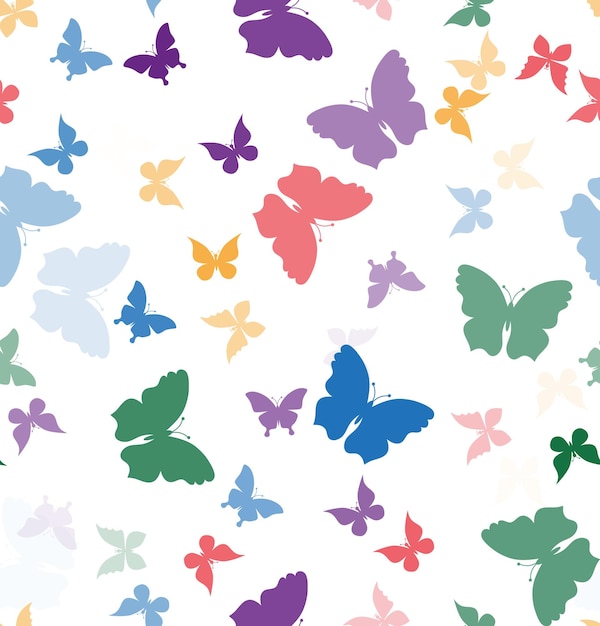 Papillon sans couture motif illustration vectorielle eps
