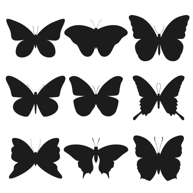 Papillon Silhouette Animal Clip Art